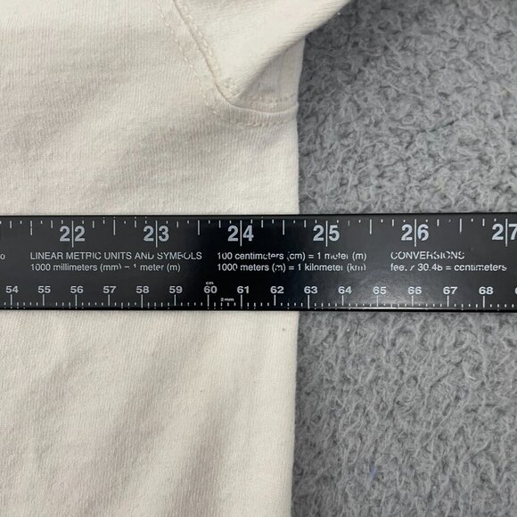 Vintage Camp Atterbury Shirt XL White Short Sleeve Military Graphic Tee - Picture 8 of 9